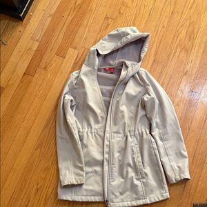 Izod Cream Hooded Jacket